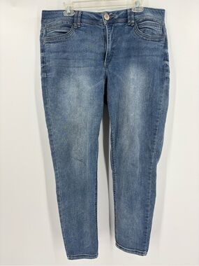 Democracy Ab Technology Medium Wash  Jeans Figure Flattering Women Plus Size 16